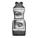 дамска,рокля,jean,paul,gaultier,women,s,eyes,lips,mini,dress,black,grey,wht