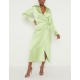 рокля,дамски,поли,и,рокли,pretty,lavish,women's,ronnie,wrap,dress,green