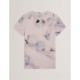 дамска,тениска,ted,baker,women,s,printed,slim,fit,t,shirt,pink