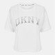 тениска,дамски,топове,dkny,logo,tee,ld99,wht,wht,silver