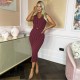 рокля,дамски,поли,и,рокли,ax,paris,pinstripe,waistcoat,detail,bodycon,midi,dress,burgundy