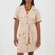 дамска,рокля,дамски,поли,и,рокли,brave,soul,womens,short,sleeve,utility,dress,with,belt,stone