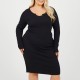 дамска,рокля,дамски,поли,и,рокли,brave,soul,womens,plus,size,long,sleeve,midi,dress,with,notch,neck,detail,black