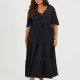 рокля,дамски,поли,и,рокли,brave,soul,bs,plus,size,midi,dress,with,tie,detail,black