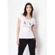 тениска,дамски,топове,armani,exchange,logo,t,shirt,white