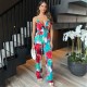 дамски,летни,гащеризони,ax,paris,tie,dye,printed,strappy,tie,waist,jumpsuit,multi