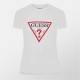 тениска,дамски,топове,guess,triangle,logo,t,shirt,pure,white