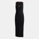 дамска,рокля,дамски,поли,и,рокли,hugo,womens,hugo,nalimera,ribbed,midi,dress,with,logo,detail,black
