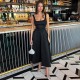 рокля,дамски,поли,и,рокли,ax,paris,square,neck,a,line,midi,dress,black