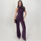 дамски,летни,гащеризони,ax,paris,halter,neck,draped,waist,jumpsuit,plum