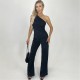 дамски,летни,гащеризони,ax,paris,sparkle,one,shoulder,ruched,top,jumpsuit,black