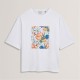 тениска,с,щампа,дамски,тениски,дамски,топове,ted,baker,ted,baker,graphic,print,tee,white