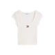 дамска,тениска,дамски,топове,tommy,jeans,women,s,slim,fit,t,shirt,ancient,white