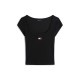 тениска,дамски,топове,tommy,jeans,women's,slim,fit,t,shirt,black