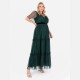 рокля,дамски,поли,и,рокли,lovedrobe,luxe,polka,dot,stripe,tiered,maxi,dress,emerald