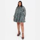рокля,дамски,поли,и,рокли,lovedrobe,green,damask,print,smock,mini,shirt,dress,green