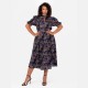 рокля,дамски,поли,и,рокли,lovedrobe,high,neck,keyhole,midi,dress,multi
