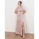 дамска,рокля,дамски,поли,и,рокли,maya,deluxe,womens,angel,sleeve,satin,bridesmaid,maxi,dress,with,split,soft,pink