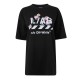 дамска,тениска,дамски,топове,l,ab,off,white,women,s,floral,cotton,short,sleeve,oversized,t,shirt,black,night