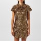 рокля,дамски,поли,и,рокли,french,connection,women's,sequin,mesh,mini,dress,copper