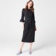 biba,biba,tie,midi,dress,polka,dot