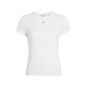 тениска,дамски,топове,tommy,jeans,short,sleeve,logo,ribbed,t,shirt,white
