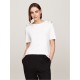 тениска,дамски,топове,tommy,hilfiger,short,sleeved,t,shirt,ecru