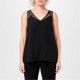 дамски,потник,дамски,топове,french,connection,french,connection,lace,trim,vest,womens,black