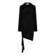 рокля,дамски,поли,и,рокли,off,white,drape,detail,mini,dress,black