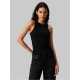 потник,дамски,топове,calvin,klein,jeans,woven,label,tank,top,ck,black