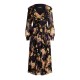 рокля,дамски,поли,и,рокли,lauren,by,ralph,lauren,floral,ruffle,trim,georgette,dress,black,tan,multi
