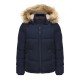 дамско,яке,дамски,жилетки,soulcal,womens,2,zip,bubble,hooded,long,sleeve,short,puffer,jacket,navy