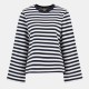 блуза,дамски,ежедневни,облекла,barbour,robyn,striped,sweatshirt,dark,navy,str