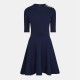 рокля,дамски,поли,и,рокли,дамски,плетени,дрехи,ted,baker,lilano,dress,navy