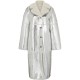 палто,дамски,якета,и,палта,boss,longline,coat,in,metallic,effect,coated,lambskin,silver