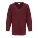 рокля,дамски,плетени,дрехи,miso,v,neck,loose,stripe,sweater,dress,women,burgundy
