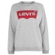 блуза,дамски,пижами,дамски,блузи,levis,relax,logo,sweatshirt,grey
