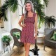 рокля,дамски,поли,и,рокли,ax,paris,multi,floral,printed,frill,strap,mini,dress,red