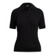 дамска,тениска,дамски,топове,lauren,by,ralph,lauren,women,s,knitted,t,shirt,black,metallic