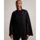 шапка,дамски,якета,и,палта,ted,baker,melton,cape,ld99,black