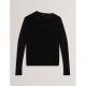дамски,плетени,дрехи,дамски,топове,ted,baker,ted,ls,sheer,knit,ld54,black