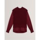 пуловер,дамски,плетени,дрехи,дамски,топове,ted,baker,ted,woven,slv,jumper,ld54,maroon