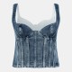 дамска,плетена,блуза,дамски,топове,off,white,women,s,ribbed,knitted,top,blue