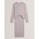 рокля,дамски,плетени,дрехи,ted,baker,ted,knit,midi,dress,ld61,grey,marl