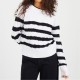 пуловер,дамски,блузи,brave,soul,cable,knit,crew,neck,jumper,with,stripes,ivory,black