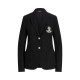 дамско,сако,дамски,якета,и,палта,lauren,by,ralph,lauren,women,s,anfisa,cotton,long,sleeve,monogram,blazer,polo,black