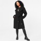 промоция,на,зимни,облекла,дамски,жилетки,biba,women's,billie,belted,long,sleeve,mid,length,overcoat,black