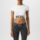 тениска,дамски,топове,diesel,cropped,t,shirt,white