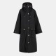 дамски,якета,и,палта,barbour,women,s,dena,showerproof,hooded,long,sleeve,full,zip,rain,anorak,black,classic