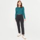 дамска,тениска,be,you,women,s,beyou,rib,long,sleeve,regular,fit,t,shirt,teal